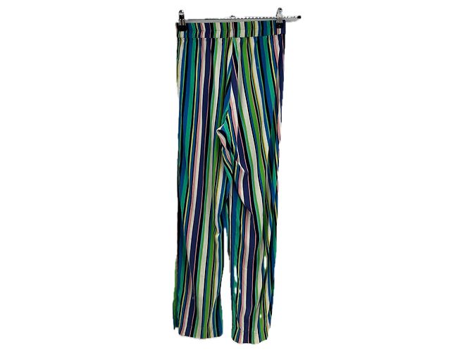 Autre Marque Pantalon rayé multicolor Multiple colors - view 2