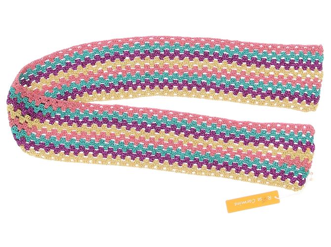 Autre Marque Mehrfarbiger Lurex Schal Rose Carmine Mehrfarben - Ansicht 5