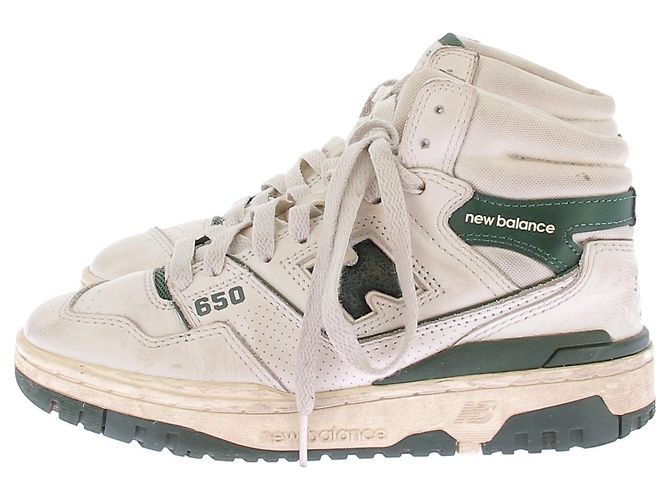 New Balance Leder Sneakers "650R" Grün - Ansicht 3