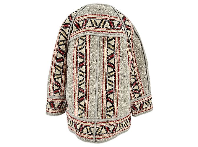 Isabel Marant Grey Patterned Wool Jacket - view 2