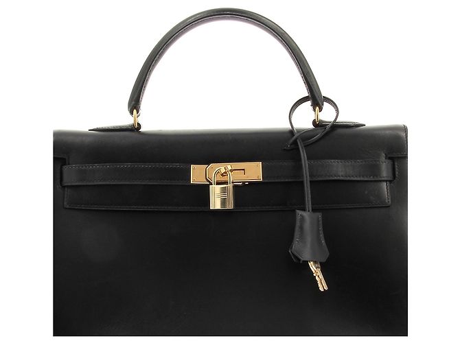 Hermès Borsa in pelle "KELLY 32" Nero - vista 12