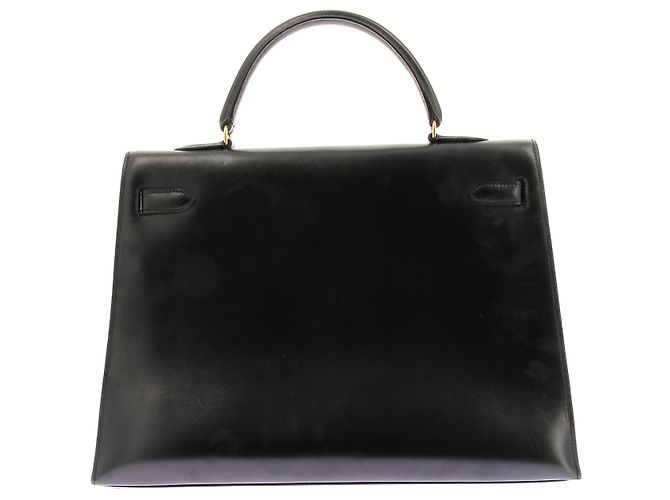 Hermès Borsa in pelle "KELLY 32" Nero - vista 2