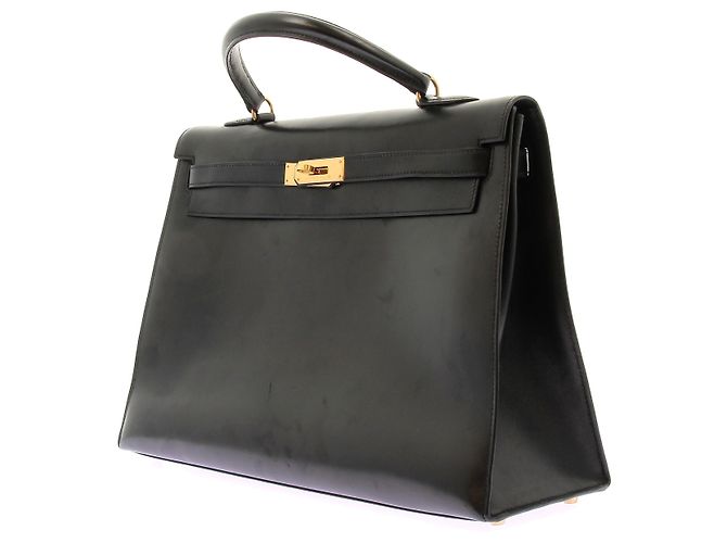 Hermès Borsa in pelle "KELLY 32" Nero - vista 5