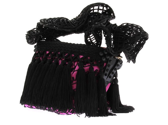 Christian Louboutin Borsa a mano "Flamencaba" Nero - vista 5