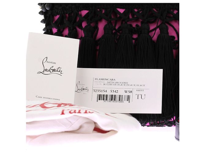 Christian Louboutin Borsa a mano "Flamencaba" Nero - vista 9