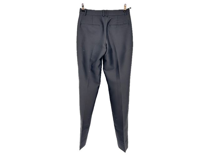 Autre Marque Calça de lã preta Preto - vista 2