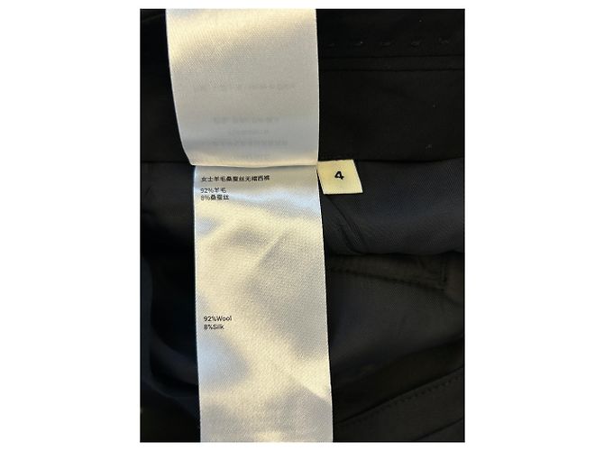 Autre Marque Calça de lã preta Preto - vista 4