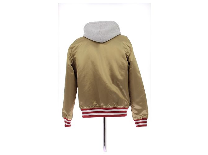 Supreme Bomber dorato e rosso D'oro - vista 2