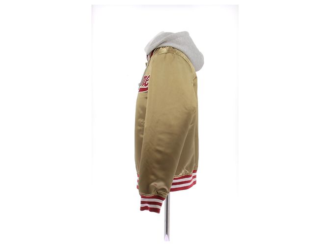 Supreme Bomber dorato e rosso D'oro - vista 4