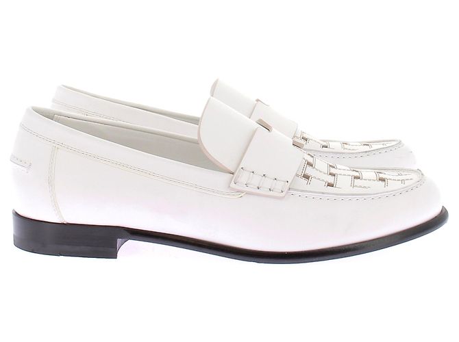 Hermès Loafer aus weißem Leder - Ansicht 2