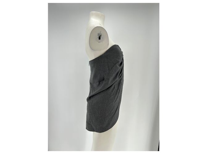 Autre Marque Top bustier de lana "Flo" Gris - vista 3