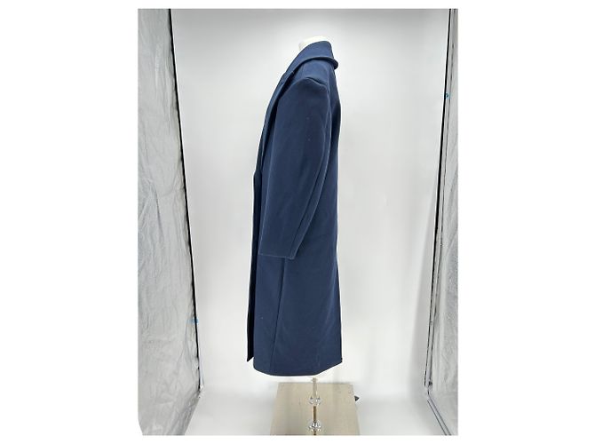 Autre Marque Long navy blue coat polyester size S - view 4