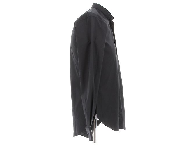 Camicia Saint Laurent in cotone nero - vista 3