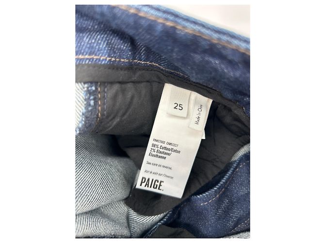 Paige Jeans Jeans Paige Azul Marino de Algodón Talla 25 - vista 4