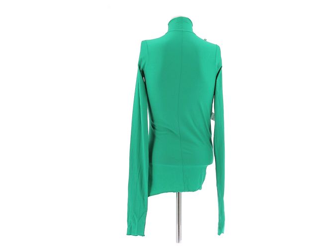 Top de cuello alto verde de manga larga Lemaire - vue 2