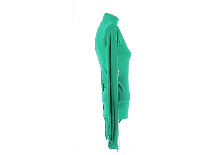 Top de cuello alto verde de manga larga Lemaire - vue 3