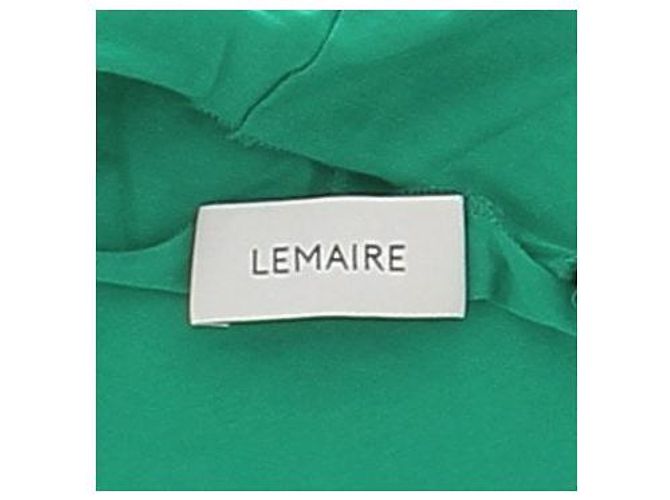 Top de cuello alto verde de manga larga Lemaire - vue 5