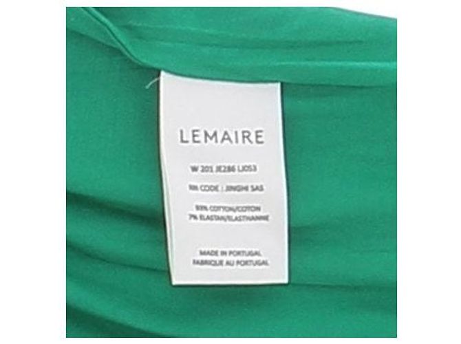 Top de cuello alto verde de manga larga Lemaire - vue 7