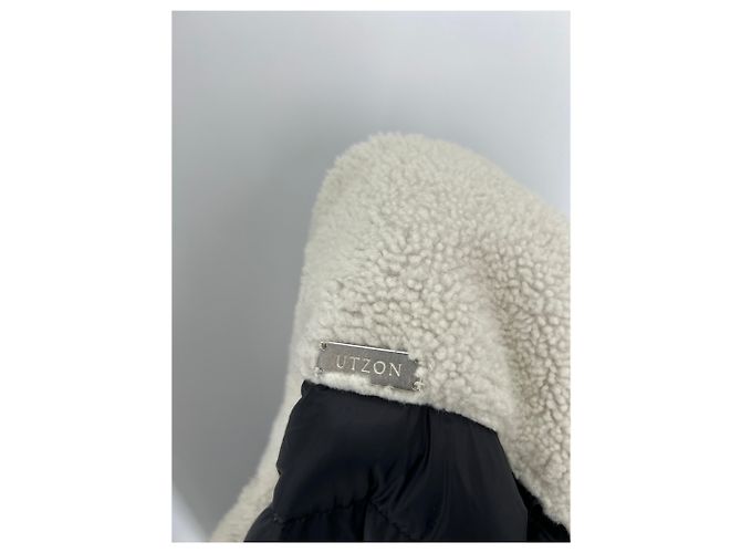 Autre Marque Wendbare schwarze Daunenjacke - Ansicht 6