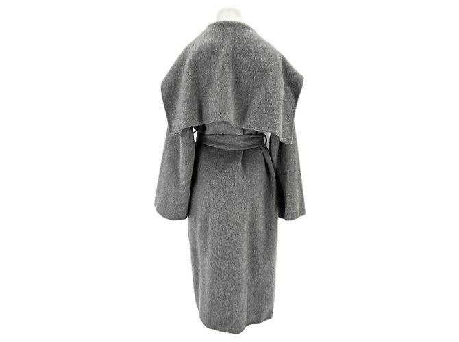 Autre Marque PAPER MOON Woll-Trenchcoat Grau - Ansicht 2