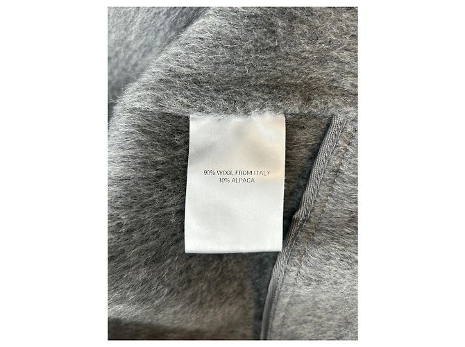 Autre Marque PAPER MOON Woll-Trenchcoat Grau - Ansicht 7