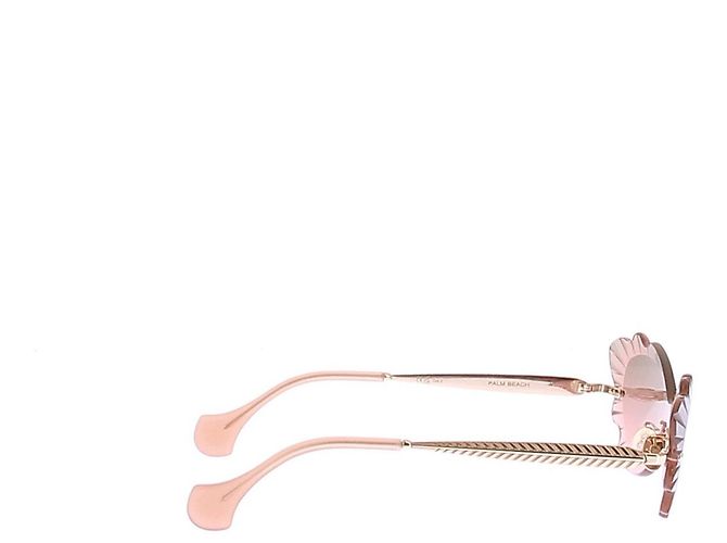 Aquazzura Gafas de sol "Palm Beach" Rosa - vista 3