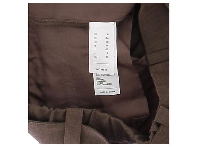 Autre Marque Pantalones de lana marrones LILYSILK Castaño - vista 5