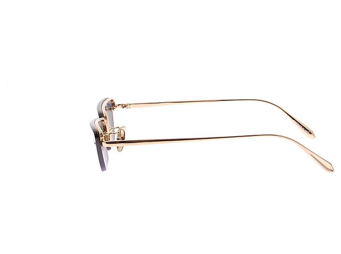 Linda Farrow Gafas de sol de metal Dorado - vista 4
