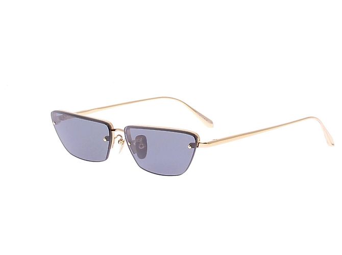 Linda Farrow Gafas de sol de metal Dorado - vista 5
