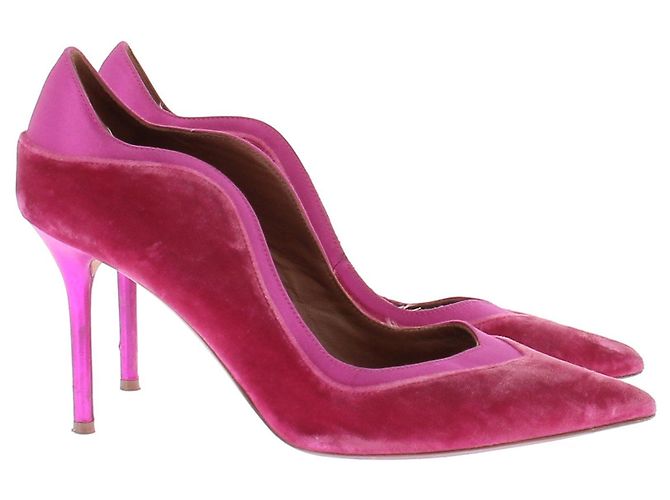 Autre Marque Décolleté in velluto rosa MALONE SOULIERS 38 EU - vista 2