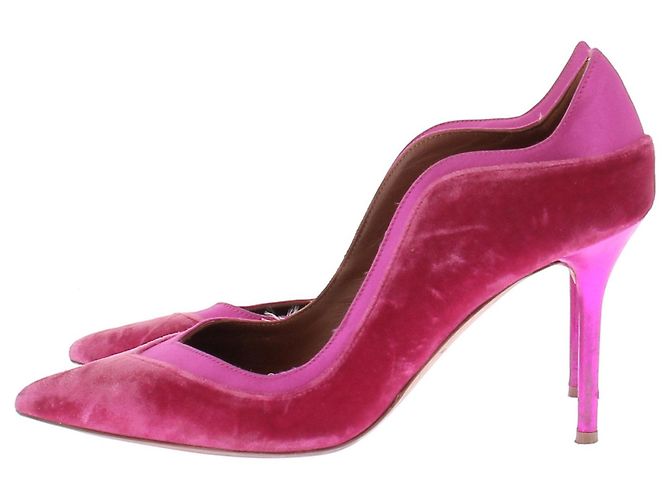 Autre Marque Décolleté in velluto rosa MALONE SOULIERS 38 EU - vista 3