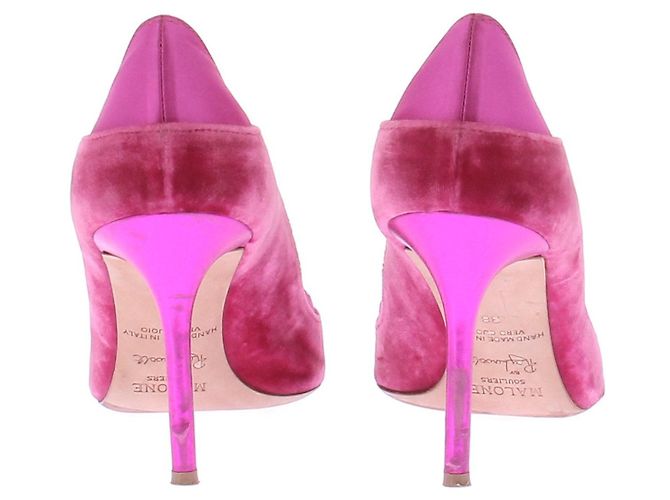 Autre Marque Décolleté in velluto rosa MALONE SOULIERS 38 EU - vista 5