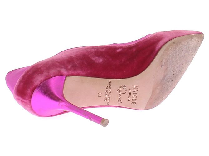 Autre Marque Décolleté in velluto rosa MALONE SOULIERS 38 EU - vista 7
