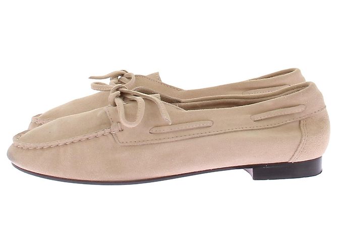 Autre Marque Beige Wildleder Bootsschuhe - Ansicht 5