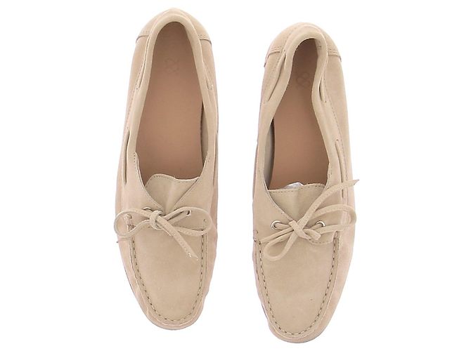 Autre Marque Beige Wildleder Bootsschuhe - Ansicht 6