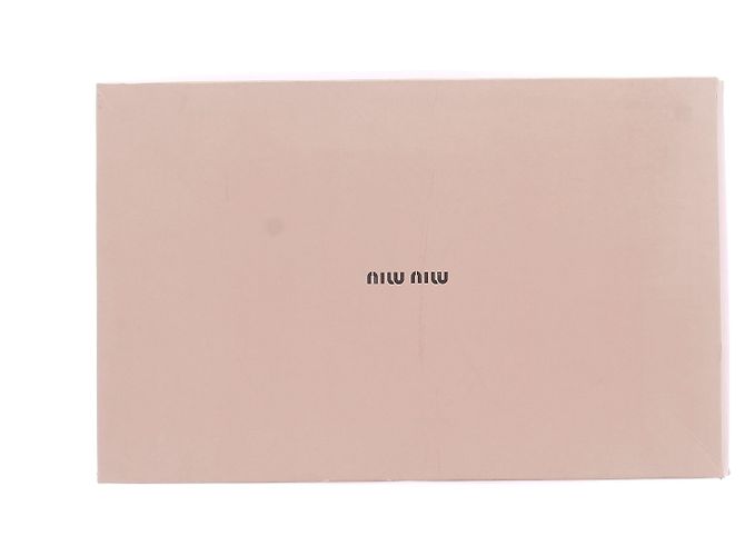 Botas Miu Miu de cuero marrón Castaño - vista 8