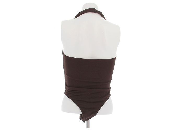 Autre Marque Body WITCHERY marrón de viscosa XS Castaño - vista 2