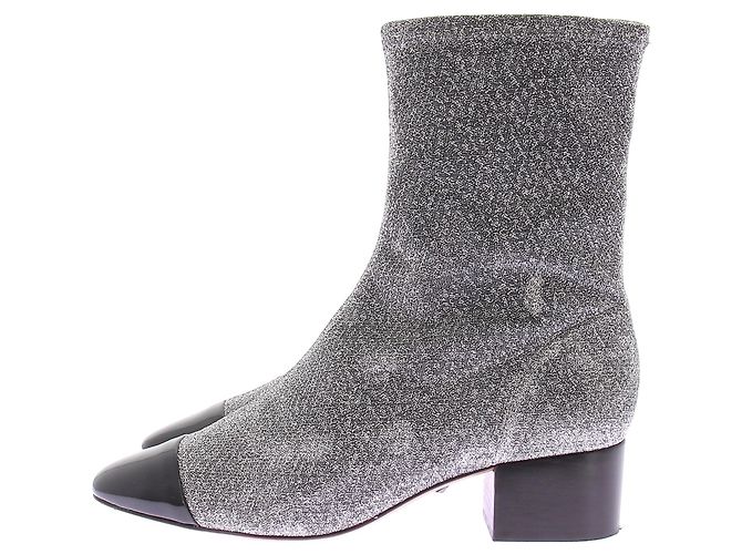 Schutz Botines de tacón plateados Plata - vista 3