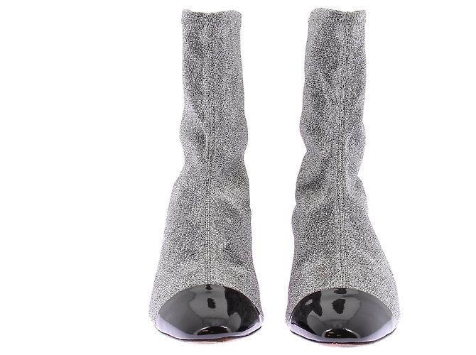 Schutz Botines de tacón plateados Plata - vista 4