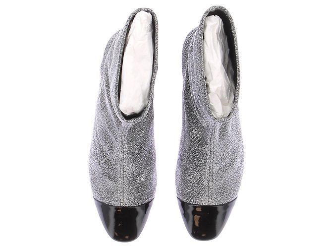 Schutz Botines de tacón plateados Plata - vista 6