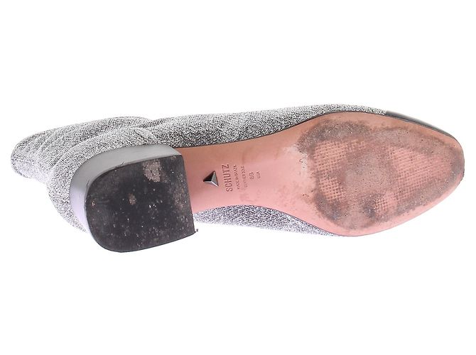 Schutz Botines de tacón plateados Plata - vista 7