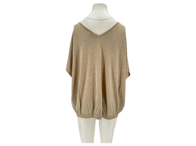 Vince Top de cashmere bege - vista 2