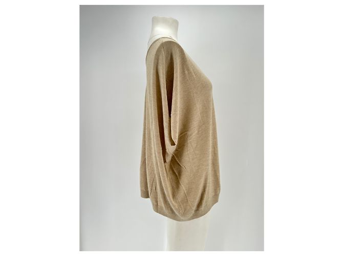 Vince Top de cashmere bege - vista 3