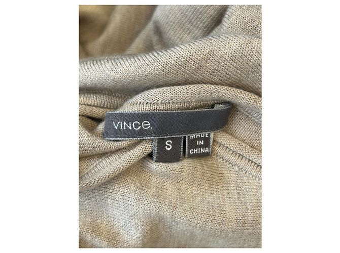 Vince Top de cashmere bege - vista 5