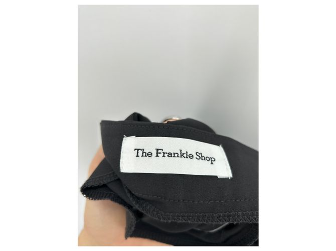 Autre Marque THE FRANKIE SHOP Bermuda neri Nero - vista 3