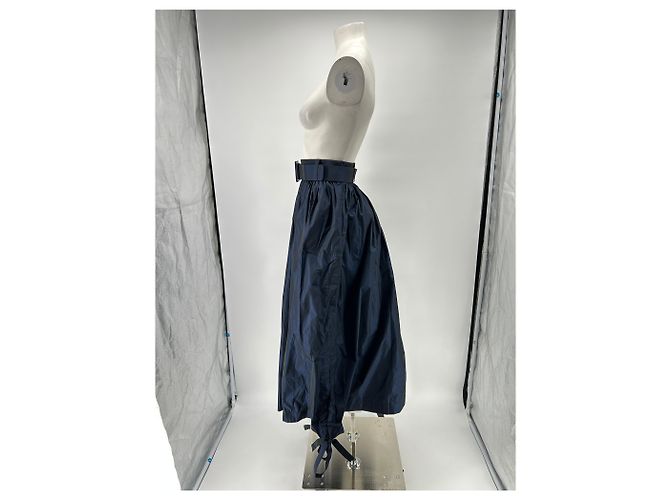 Autre Marque Falda azul marino con cinturón - vista 4