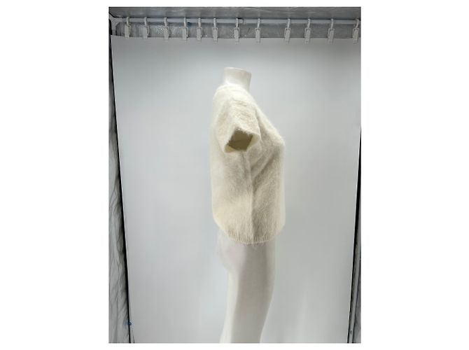 Autre Marque Top blanco sin mangas de alpaca - vista 3