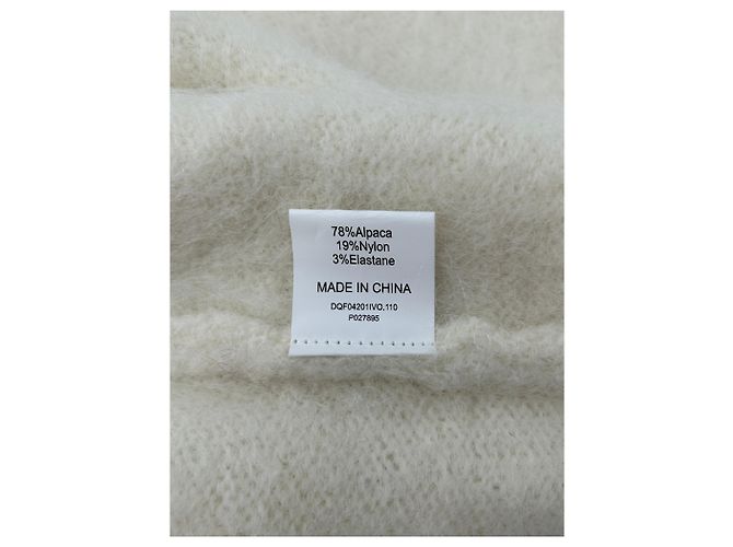 Autre Marque Top blanco sin mangas de alpaca - vista 6