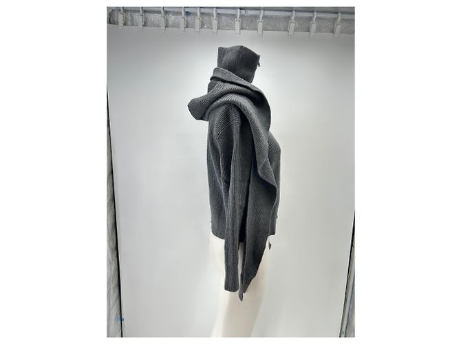 Autre Marque Sudadera gris con capucha - vista 4