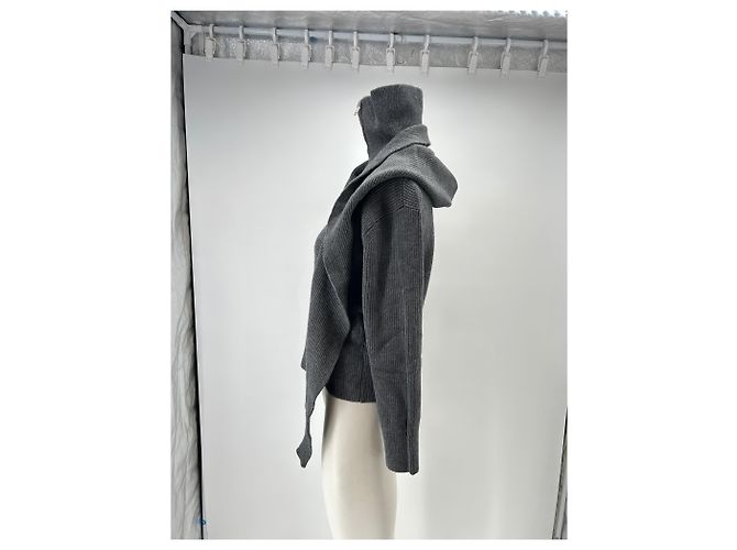 Autre Marque Sudadera gris con capucha - vista 5